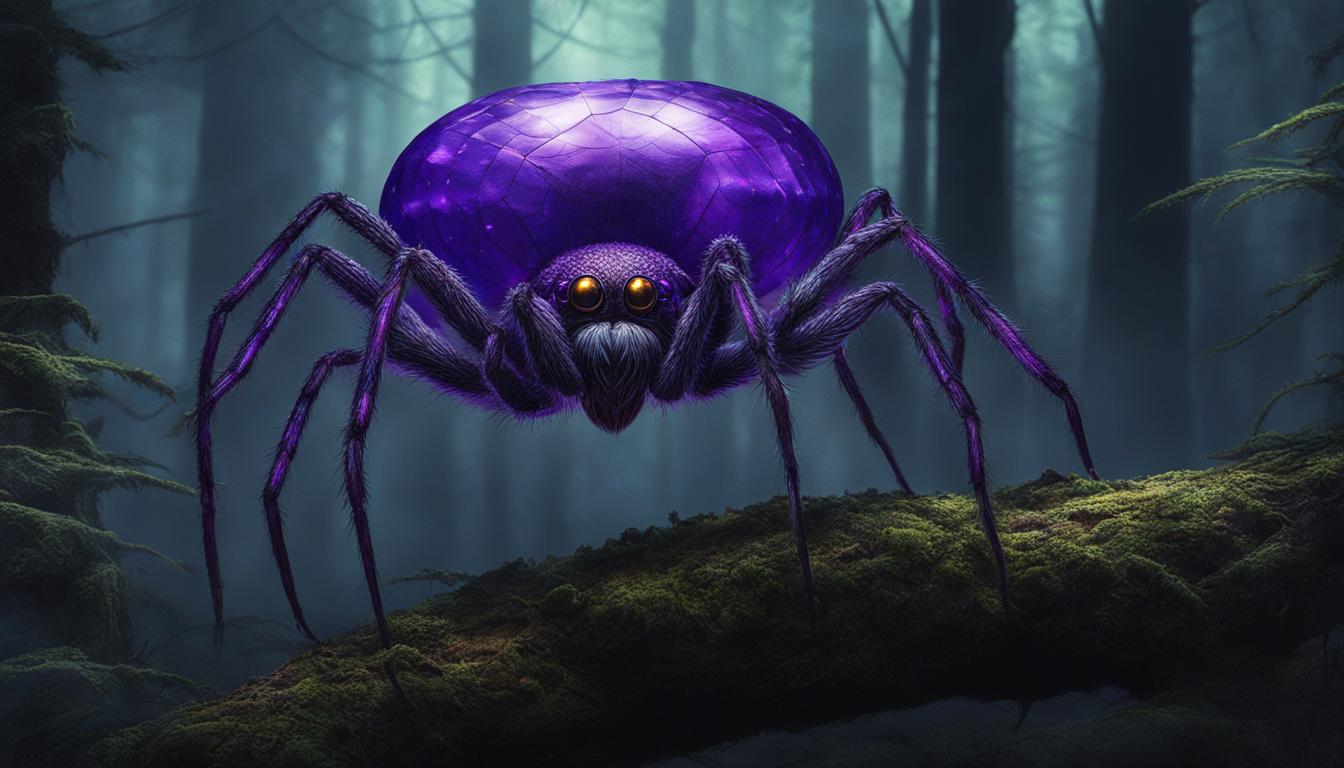 dream about purple spider